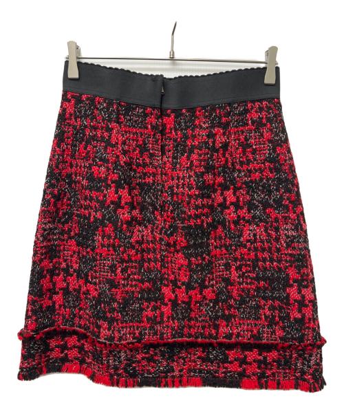 DOLCE & GABBANA（ドルチェ＆ガッバーナ）DOLCE & GABBANA (ドルチェ＆ガッバーナ) ミニスカート レッド×ブラック サイズ:42の古着・服飾アイテム