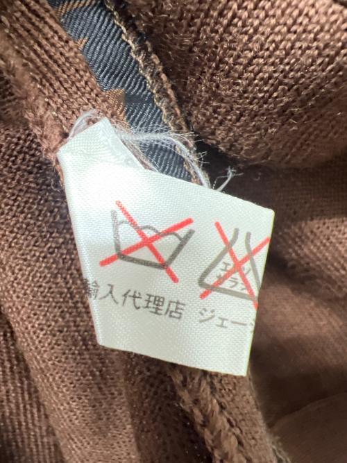 CELINE（セリーヌ）CELINE (セリーヌ) 薄手カーディガン ブラウン サイズ:４０の古着・服飾アイテム