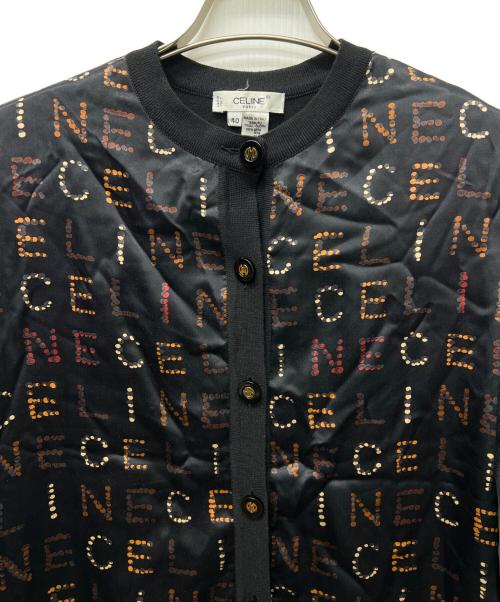 CELINE（セリーヌ）CELINE (セリーヌ) 薄手カーディガン ブラック サイズ:40の古着・服飾アイテム