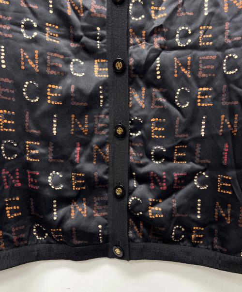 CELINE（セリーヌ）CELINE (セリーヌ) 薄手カーディガン ブラック サイズ:40の古着・服飾アイテム