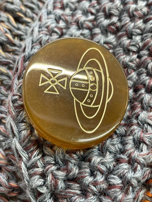 Vivienne Westwood（ヴィヴィアンウエストウッド）Vivienne Westwood (ヴィヴィアンウエストウッド) ニットキャップ ブルーの古着・服飾アイテム