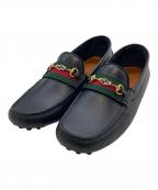 GUCCIグッチ）の古着「ドライビングシューズ」｜ブラック