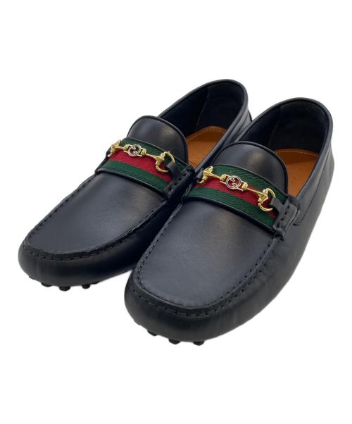 GUCCI（グッチ）GUCCI (グッチ) ドライビングシューズ ブラック サイズ:SIZE 11 1/2の古着・服飾アイテム