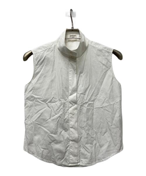 HERMES（エルメス）HERMES (エルメス) ノースリーブブラウス ホワイト サイズ:３４の古着・服飾アイテム