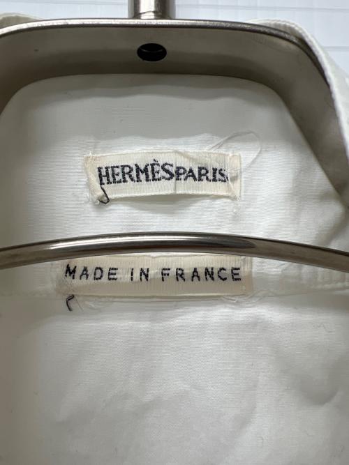 HERMES（エルメス）HERMES (エルメス) ノースリーブブラウス ホワイト サイズ:３４の古着・服飾アイテム