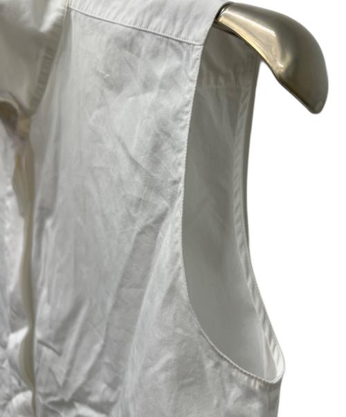 HERMES（エルメス）HERMES (エルメス) ノースリーブブラウス ホワイト サイズ:３４の古着・服飾アイテム