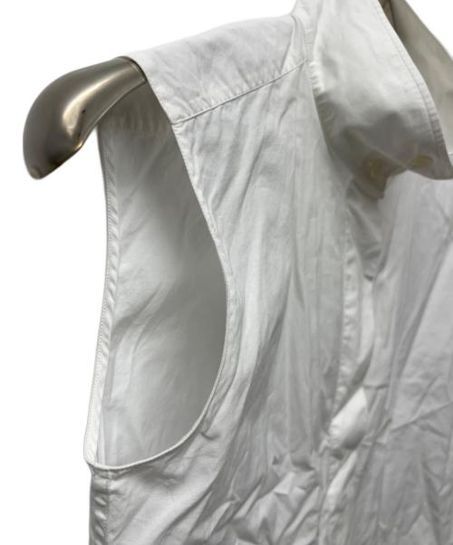 HERMES（エルメス）HERMES (エルメス) ノースリーブブラウス ホワイト サイズ:３４の古着・服飾アイテム