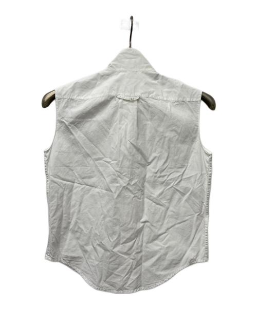 HERMES（エルメス）HERMES (エルメス) ノースリーブブラウス ホワイト サイズ:３４の古着・服飾アイテム