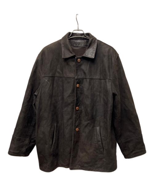 giorgio 1966 leather factory（ジョルジオ1966レザーファクトリー）giorgio 1966 leather factory (ジョルジオ1966レザーファクトリー) レザージャケット ブラック サイズ:Ｌの古着・服飾アイテム