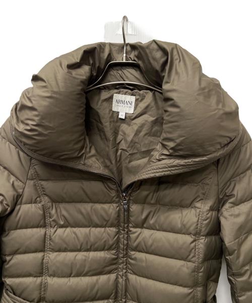 ARMANI COLLEZIONI（アルマーニ コレツィオーニ）ARMANI COLLEZIONI (アルマーニ コレツィオーニ) ダウンコート ブラウン サイズ:４２の古着・服飾アイテム