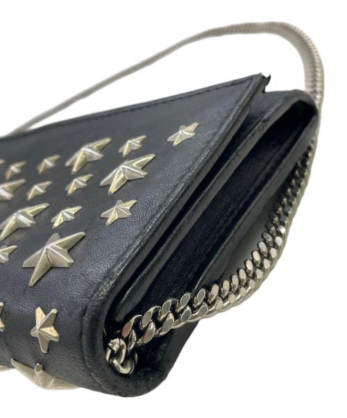 JIMMY CHOO（ジミーチュウ）JIMMY CHOO (ジミーチュウ) ショルダーウォレット ブラックの古着・服飾アイテム