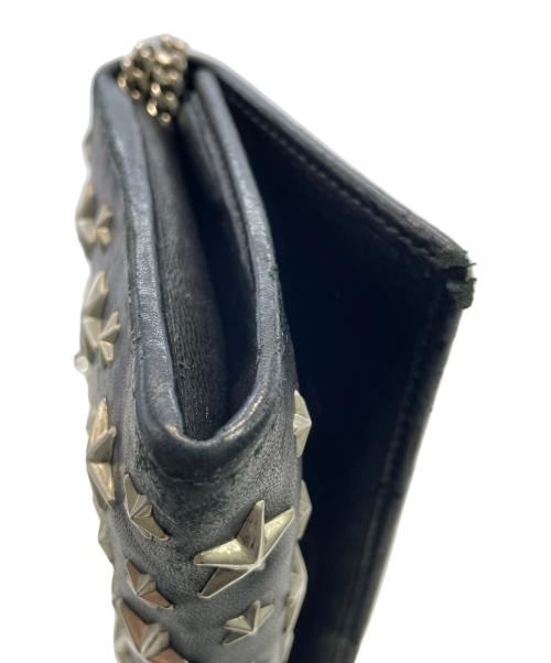 JIMMY CHOO（ジミーチュウ）JIMMY CHOO (ジミーチュウ) ショルダーウォレット ブラックの古着・服飾アイテム