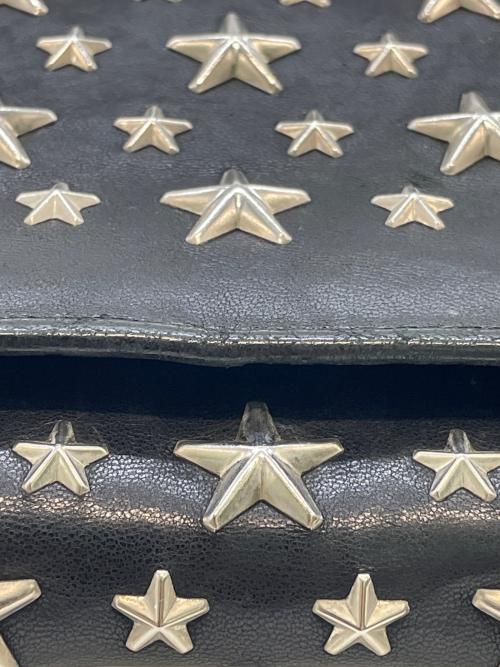 JIMMY CHOO（ジミーチュウ）JIMMY CHOO (ジミーチュウ) ショルダーウォレット ブラックの古着・服飾アイテム