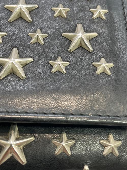 JIMMY CHOO（ジミーチュウ）JIMMY CHOO (ジミーチュウ) ショルダーウォレット ブラックの古着・服飾アイテム