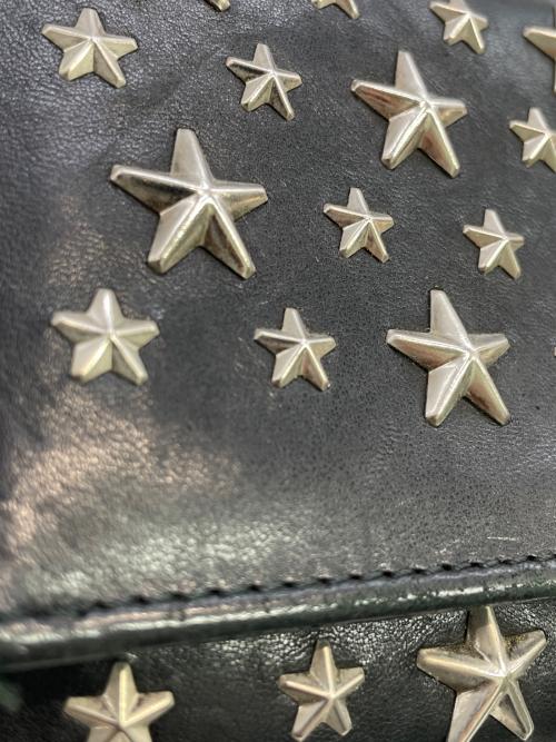 JIMMY CHOO（ジミーチュウ）JIMMY CHOO (ジミーチュウ) ショルダーウォレット ブラックの古着・服飾アイテム