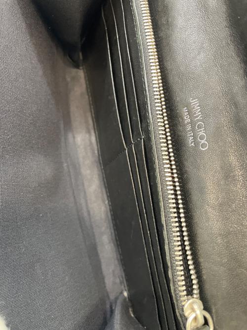 JIMMY CHOO（ジミーチュウ）JIMMY CHOO (ジミーチュウ) ショルダーウォレット ブラックの古着・服飾アイテム