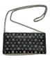JIMMY CHOO (ジミーチュウ) ショルダーウォレット ブラック：20000円