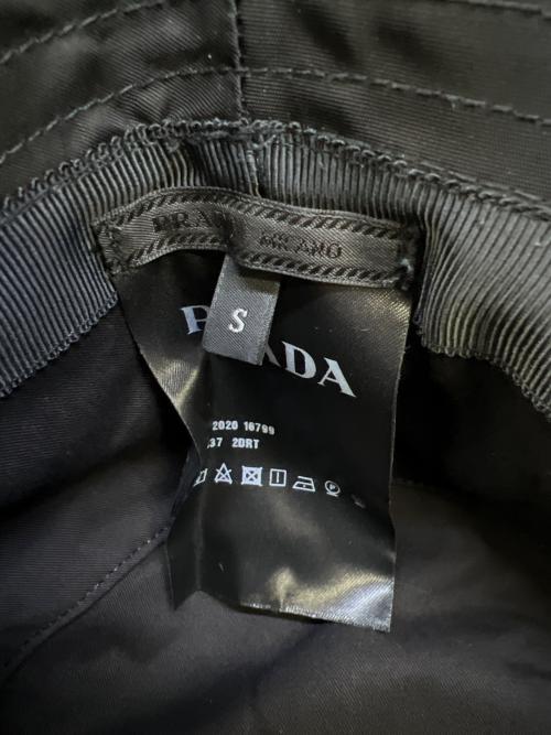 PRADA（プラダ）PRADA (プラダ) バケットハット ブラック サイズ:Sの古着・服飾アイテム