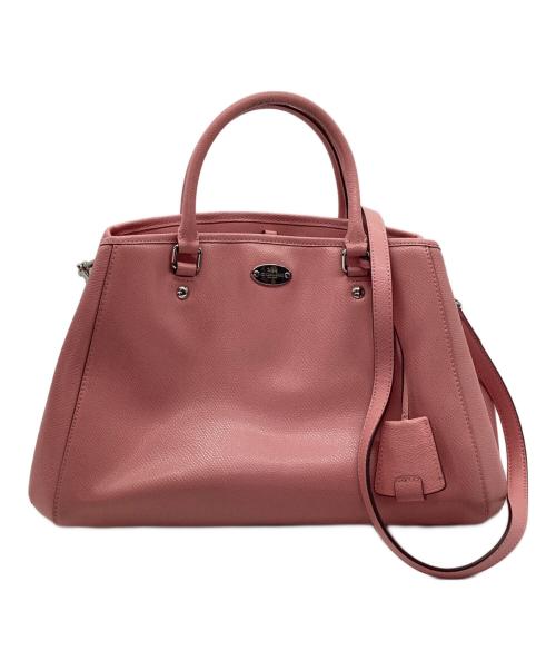 COACH（コーチ）COACH (コーチ) 2WAYショルダーバッグ ピンクの古着・服飾アイテム