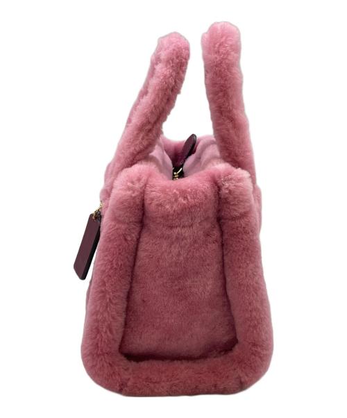 COACH（コーチ）COACH (コーチ) カーゴ トート バッグ 20・シアリング ピンクの古着・服飾アイテム