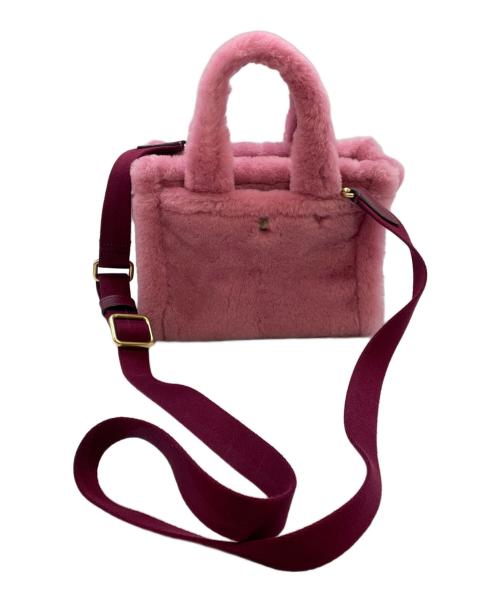 COACH（コーチ）COACH (コーチ) カーゴ トート バッグ 20・シアリング ピンクの古着・服飾アイテム