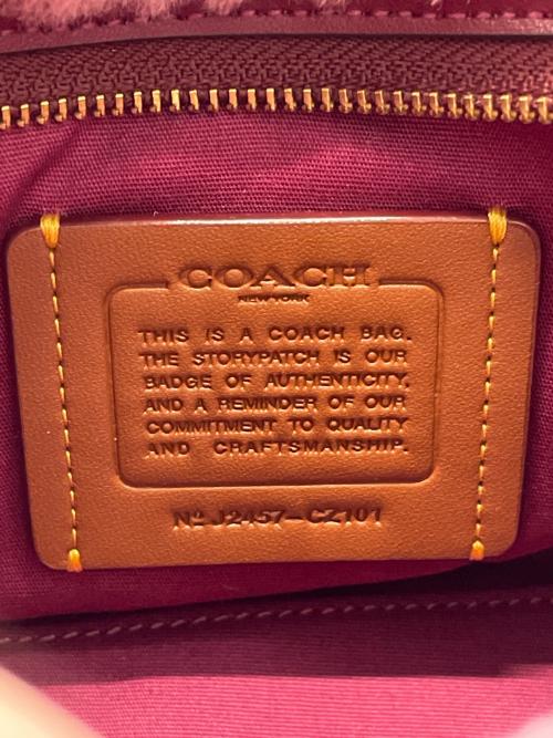 COACH（コーチ）COACH (コーチ) カーゴ トート バッグ 20・シアリング ピンクの古着・服飾アイテム