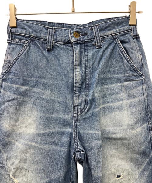 Hysteric Glamour（ヒステリックグラマー）Hysteric Glamour (ヒステリックグラマー) DUR加工 ワイドデニムパンツ ブルー サイズ:Ｓの古着・服飾アイテム