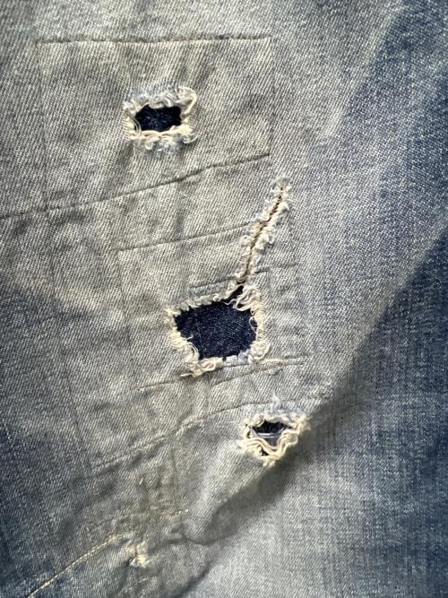 Hysteric Glamour（ヒステリックグラマー）Hysteric Glamour (ヒステリックグラマー) DUR加工 ワイドデニムパンツ ブルー サイズ:Ｓの古着・服飾アイテム