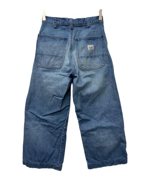 Hysteric Glamour（ヒステリックグラマー）Hysteric Glamour (ヒステリックグラマー) DUR加工 ワイドデニムパンツ ブルー サイズ:Ｓの古着・服飾アイテム