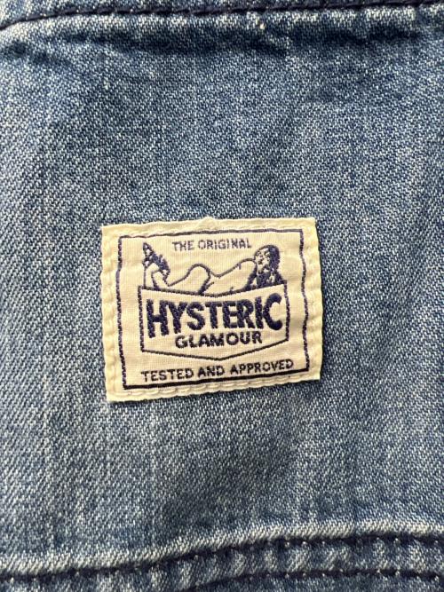 Hysteric Glamour（ヒステリックグラマー）Hysteric Glamour (ヒステリックグラマー) DUR加工 ワイドデニムパンツ ブルー サイズ:Ｓの古着・服飾アイテム