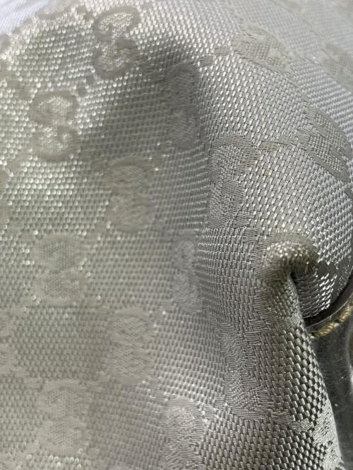 GUCCI（グッチ）GUCCI (グッチ) GGキャンバス インターロッキング ニューブリット トートバッグ シルバー サイズ:下記参照の古着・服飾アイテム