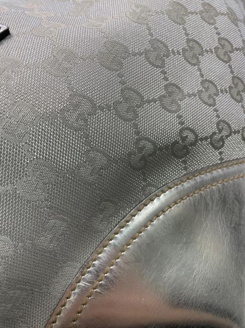 GUCCI（グッチ）GUCCI (グッチ) GGキャンバス インターロッキング ニューブリット トートバッグ シルバー サイズ:下記参照の古着・服飾アイテム