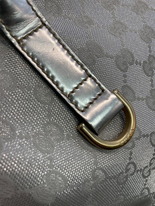 GUCCI（グッチ）GUCCI (グッチ) GGキャンバス インターロッキング ニューブリット トートバッグ シルバー サイズ:下記参照の古着・服飾アイテム