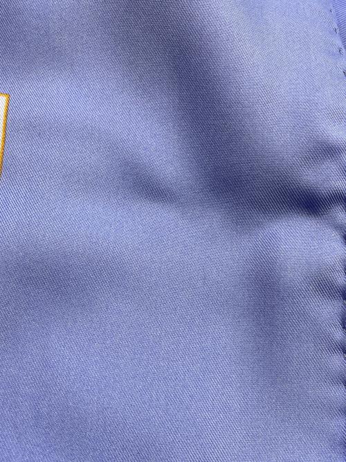 HERMES（エルメス）HERMES (エルメス) シルクスカーフ パープル×オレンジの古着・服飾アイテム