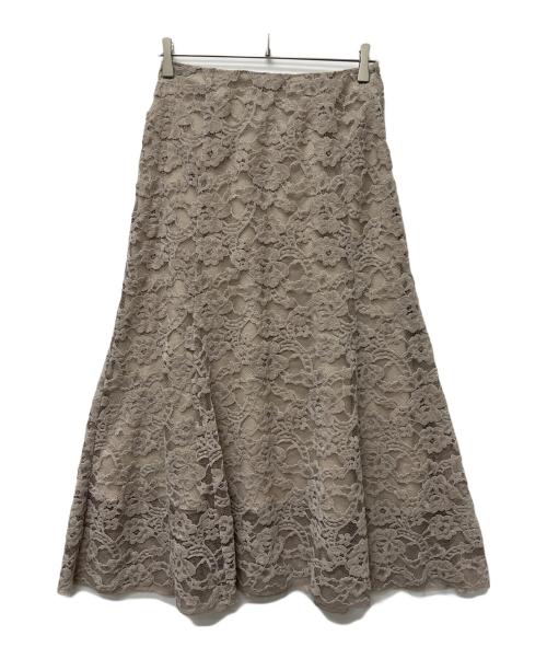 La TOTALITE（ラ ト―タリテ）La TOTALITE (ラ ト―タリテ) レーススカート ベージュ サイズ:３８の古着・服飾アイテム