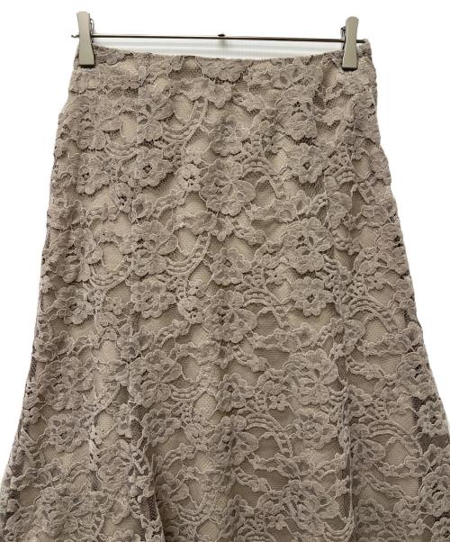 La TOTALITE（ラ ト―タリテ）La TOTALITE (ラ ト―タリテ) レーススカート ベージュ サイズ:３８の古着・服飾アイテム