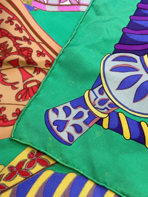 HERMES（エルメス）HERMES (エルメス) スカーフ グリーンの古着・服飾アイテム