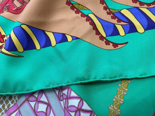 HERMES（エルメス）HERMES (エルメス) スカーフ グリーンの古着・服飾アイテム