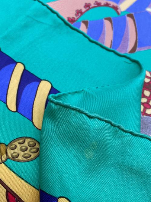 HERMES（エルメス）HERMES (エルメス) スカーフ グリーンの古着・服飾アイテム