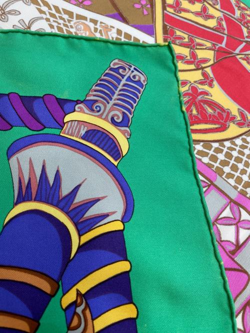 HERMES（エルメス）HERMES (エルメス) スカーフ グリーンの古着・服飾アイテム