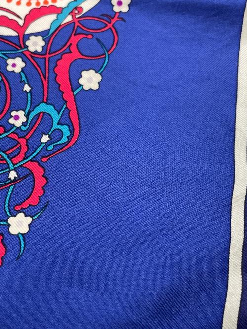 HERMES（エルメス）HERMES (エルメス) スカーフ ネイビーの古着・服飾アイテム