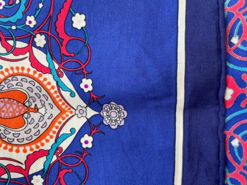 HERMES（エルメス）HERMES (エルメス) スカーフ ネイビーの古着・服飾アイテム