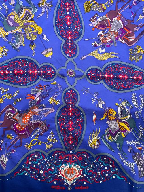 HERMES（エルメス）HERMES (エルメス) スカーフ ネイビーの古着・服飾アイテム