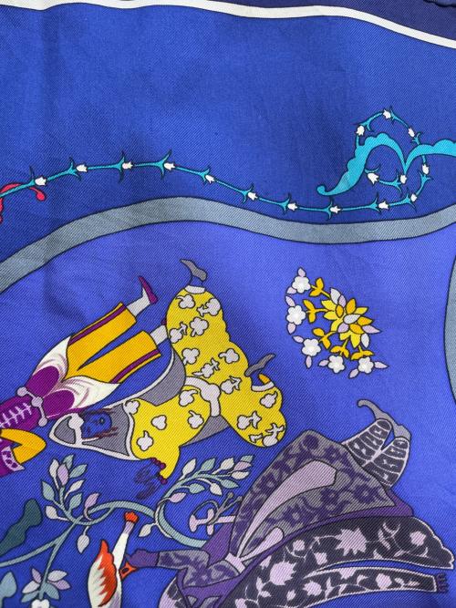 HERMES（エルメス）HERMES (エルメス) スカーフ ネイビーの古着・服飾アイテム