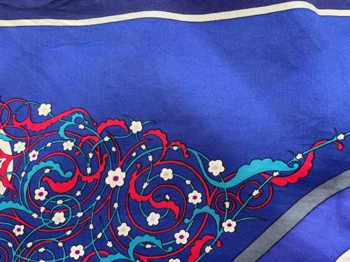 HERMES（エルメス）HERMES (エルメス) スカーフ ネイビーの古着・服飾アイテム