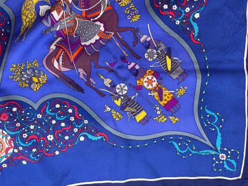 HERMES（エルメス）HERMES (エルメス) スカーフ ネイビーの古着・服飾アイテム