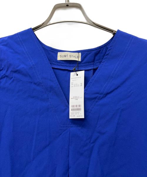 SUMI STYLE（スミ スタイル）SUMI STYLE (スミ スタイル) 半袖ワンピース ブルー サイズ:FREEの古着・服飾アイテム