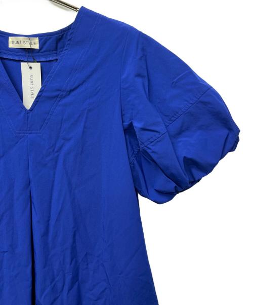 SUMI STYLE（スミ スタイル）SUMI STYLE (スミ スタイル) 半袖ワンピース ブルー サイズ:FREEの古着・服飾アイテム