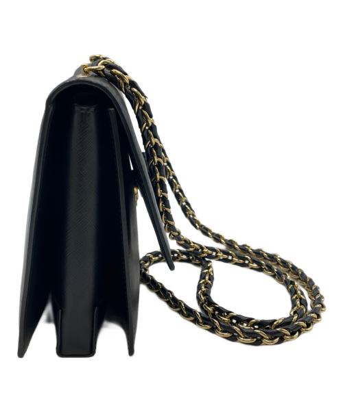 Salvatore Ferragamo（サルヴァトーレ フェラガモ）Salvatore Ferragamo (サルヴァトーレ フェラガモ) チェーンショルダーバッグ ブラックの古着・服飾アイテム