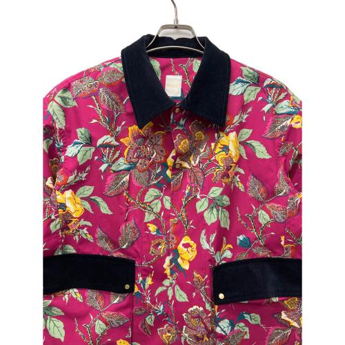 SOULEIADO（ソレイアード）SOULEIADO (ソレイアード) リサイクルプリント ボンディングコーチジャケット ショッキングピンク サイズ:３６の古着・服飾アイテム
